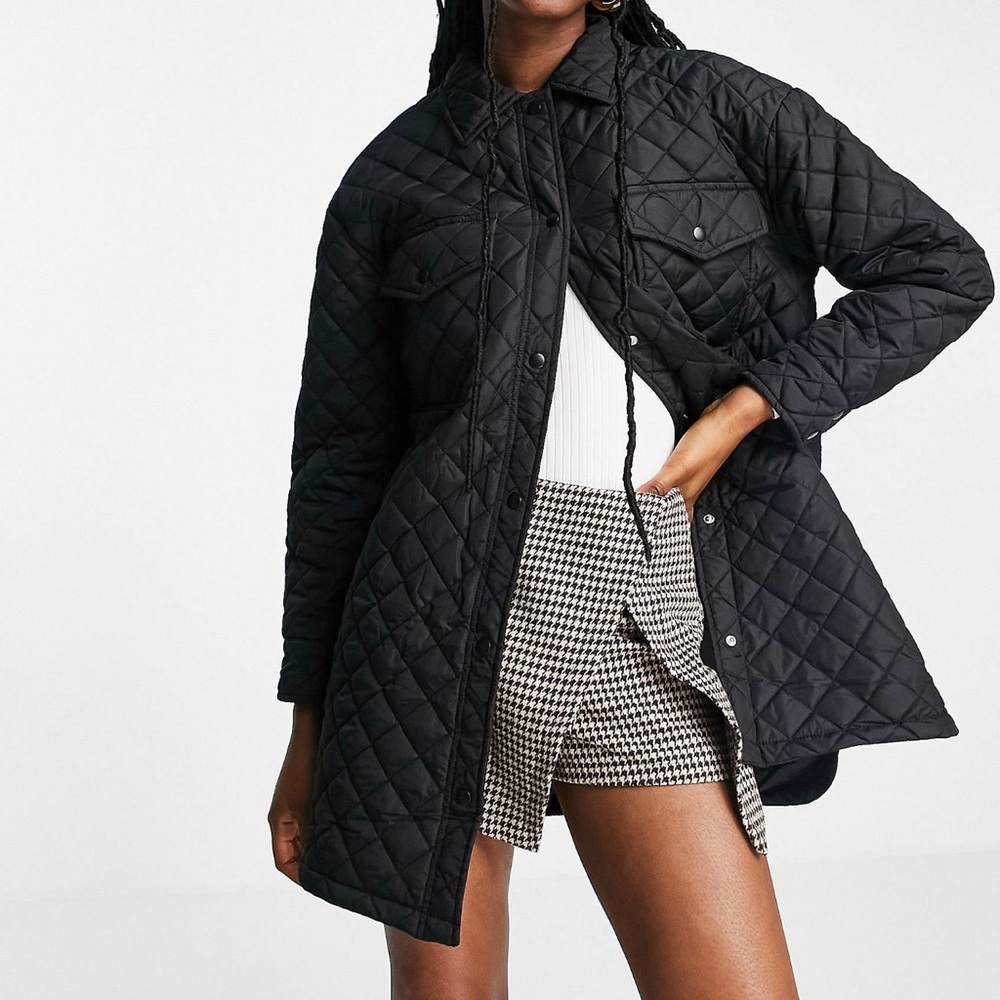 NWT New Look Quilted Shacket
